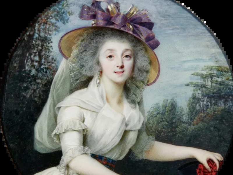 1743-Louis Marie Sicard - Ritratto di una signora